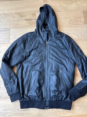 DROMe leather bomber jacket mens large made in italy